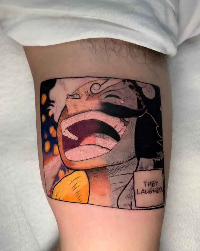Roger "he laughed" Luffy Tattoo