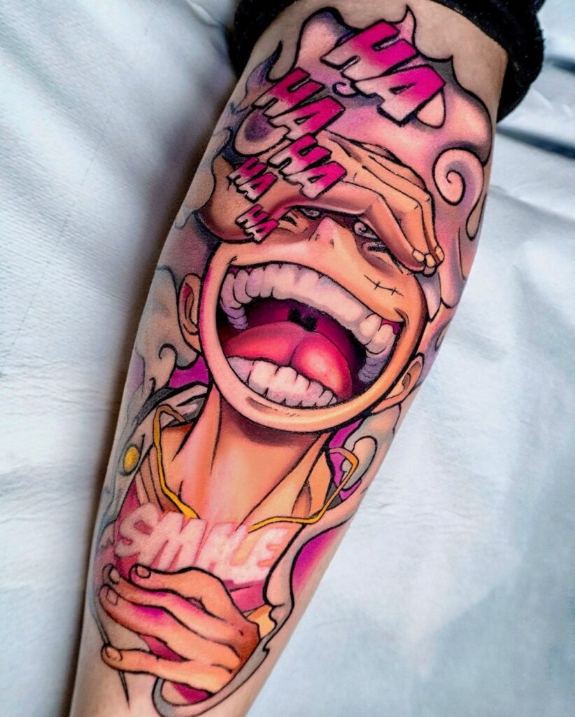 Luffy Gear 5 tattoo